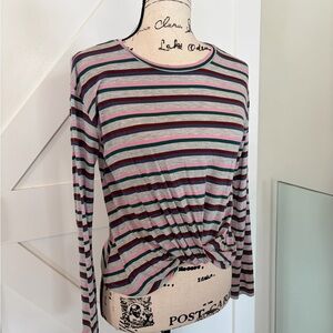🔸Nordstrom Multicolor Striped Long Sleeve Top